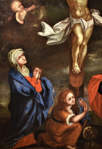 Tableaux et dessins Tableaux XVIIe siècle - La Crucifixion du Christ - ècole Flamande du XVIIe siècle